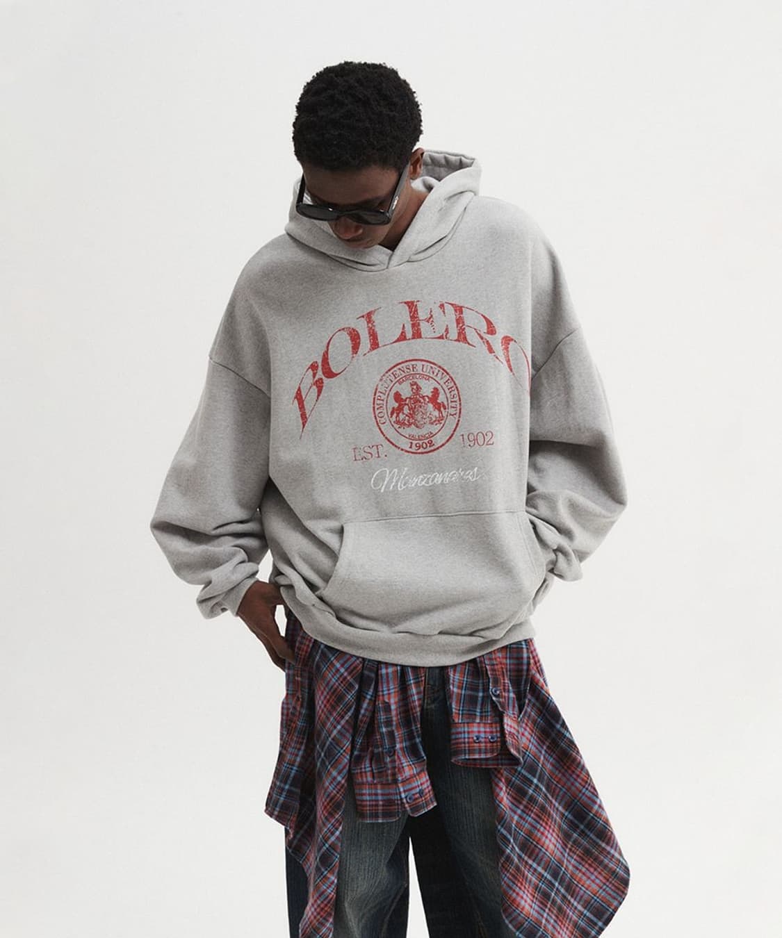 DNSR 디앤써 오버사이즈 볼레로 후디 그레이 XL 상품이미지1