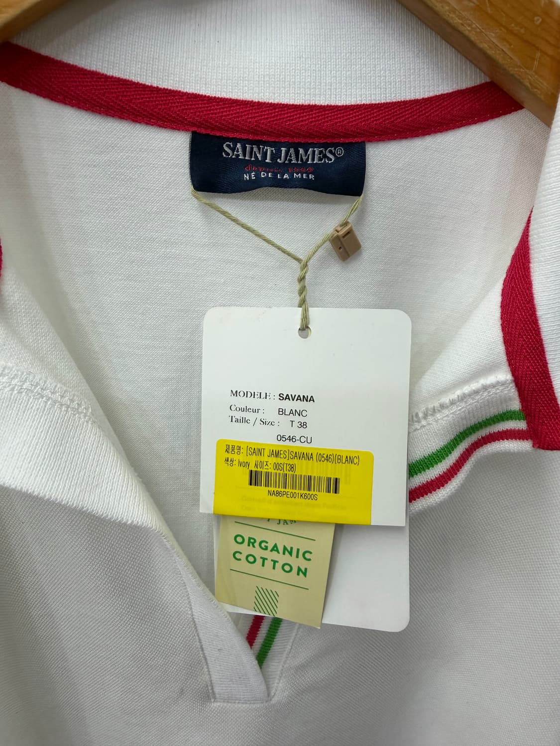 새제품) 세인트제임스 정품 SAVANA 여성 반팔티 38 상품이미지5