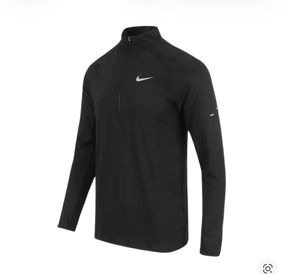 나이키 스트라이드 드라이핏 1/4 집 러닝 탑 블랙  상품이미지1