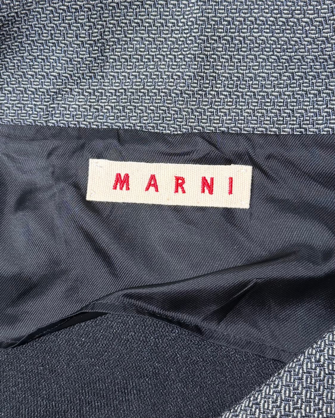 마르니 그레이 버진울 스트럭처 하이넥 테일러드 자켓 상품이미지8