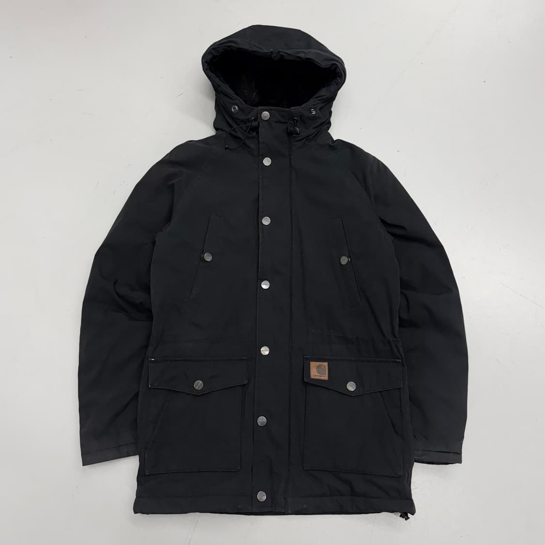 칼하트 WIP 가죽패치 트래퍼 파카 상품이미지2