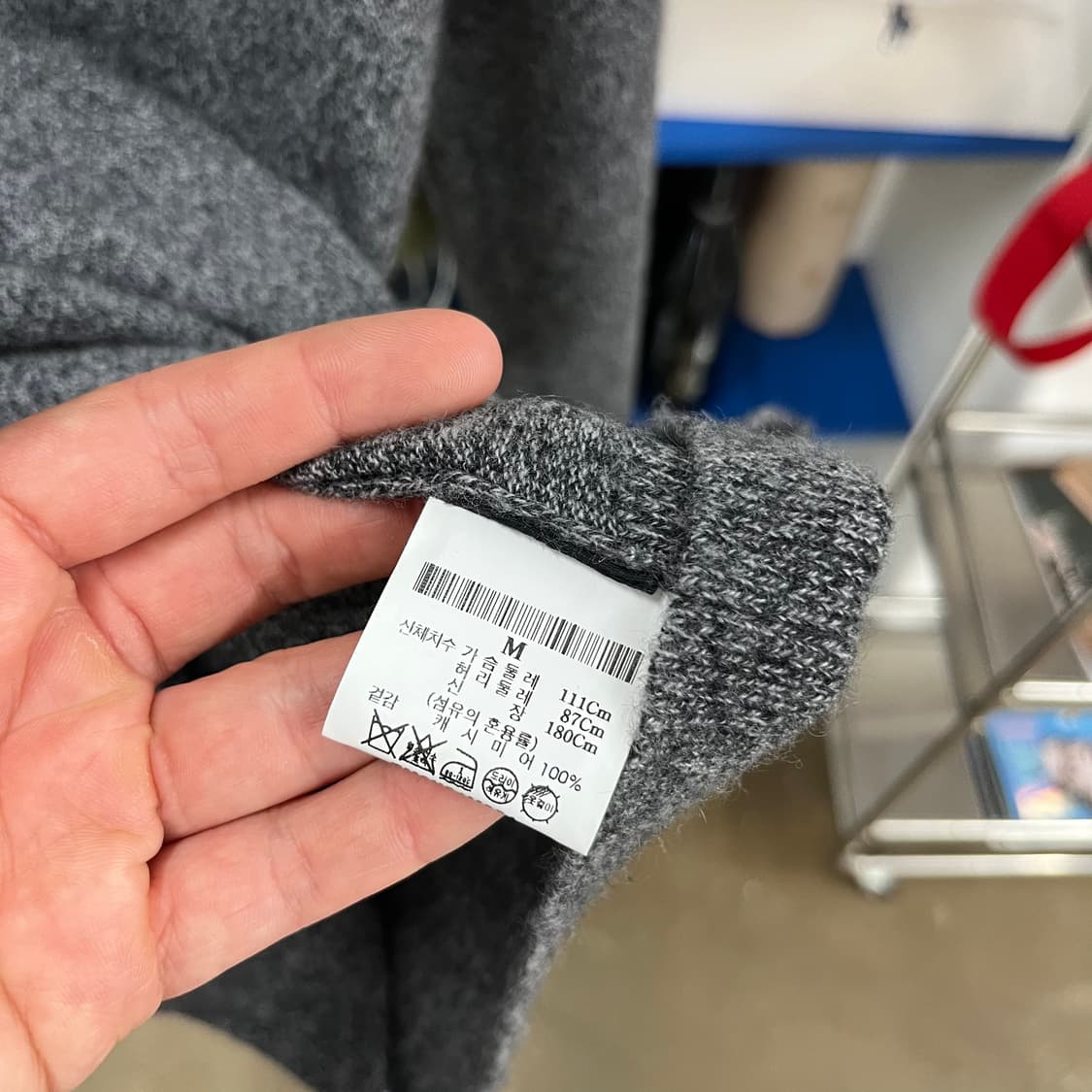 띠어리 캐시미어100% 터틀넥 M 상품이미지4