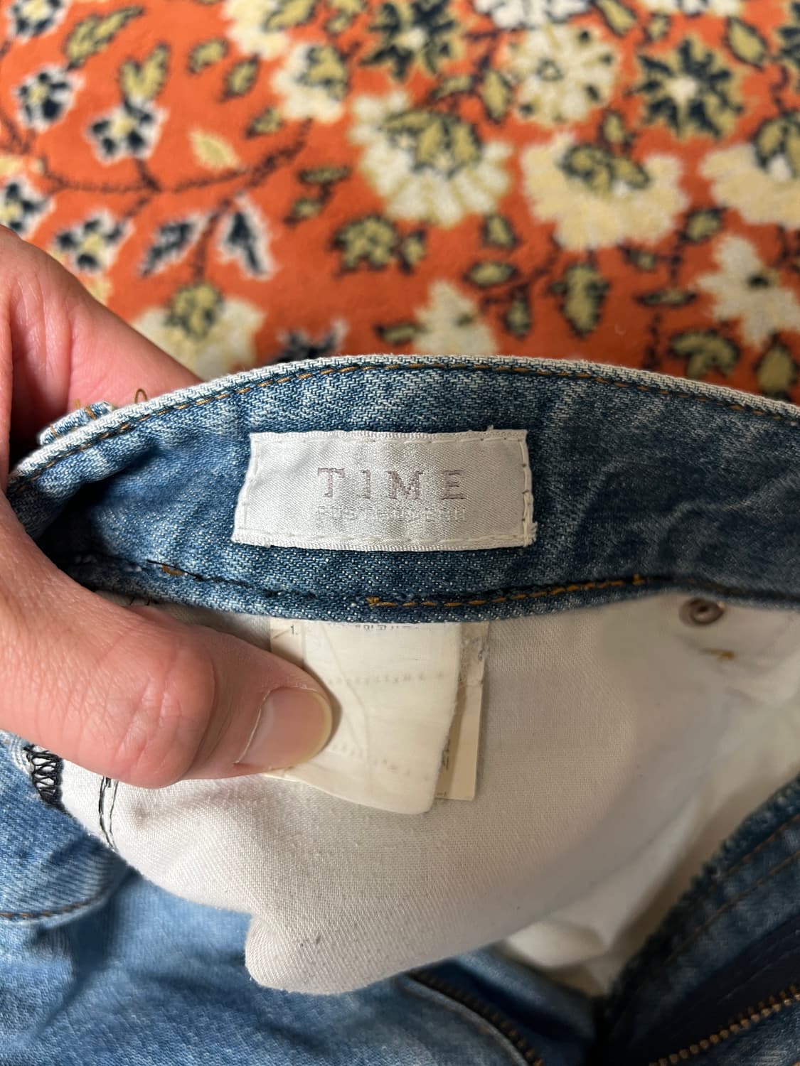 [30] 타임옴므 연청 슬림 스트레이트 데님 팬츠 상품이미지4