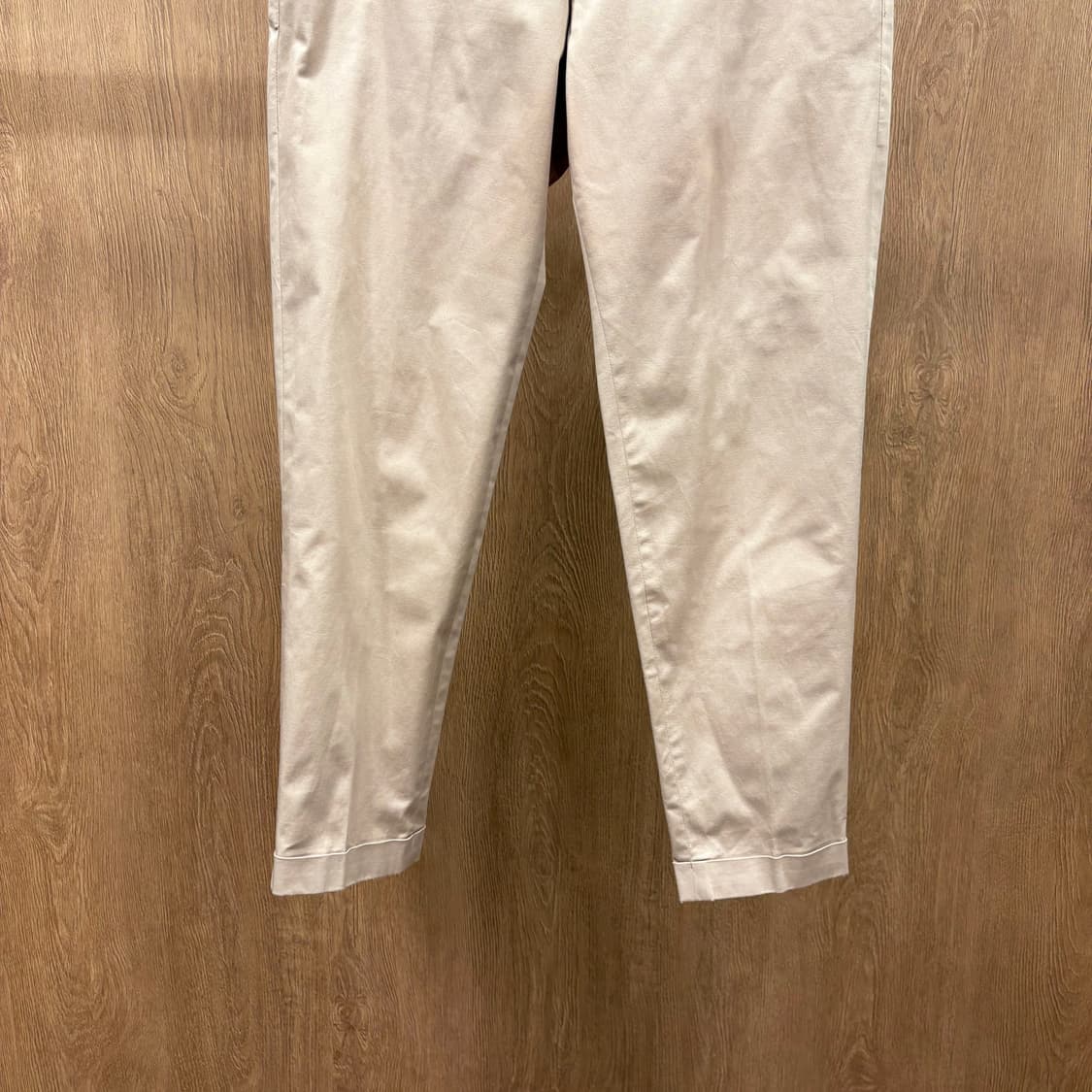 폴스미스 베이직 코튼 팬츠 미니멀 테이퍼드 실루엣 히든 포켓 디테일 핑크 상품이미지5