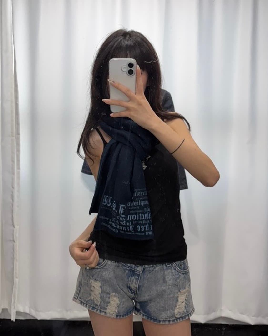 🎸블루 레터링 머플러🎸 상품이미지3