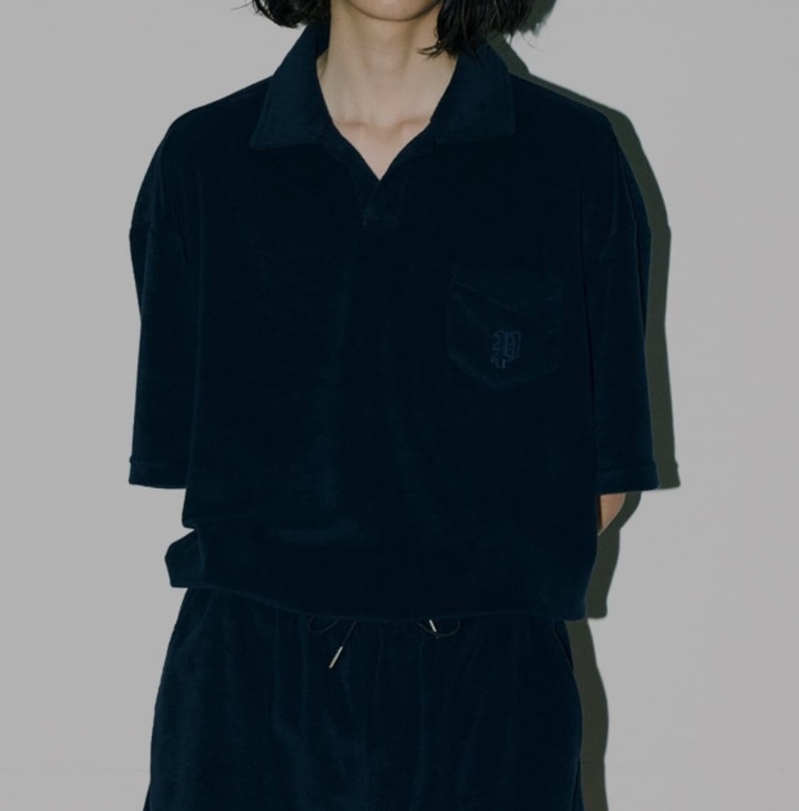 파르티멘토 테리 카라넥 오픈 반팔 _ 남성 상품이미지1