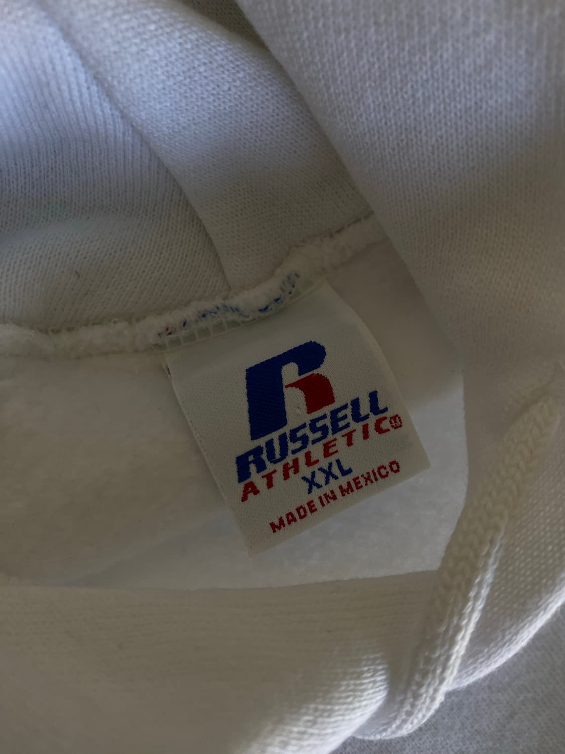 (XXL) 90s 빈티지 러셀 후드 화이트 상품이미지2