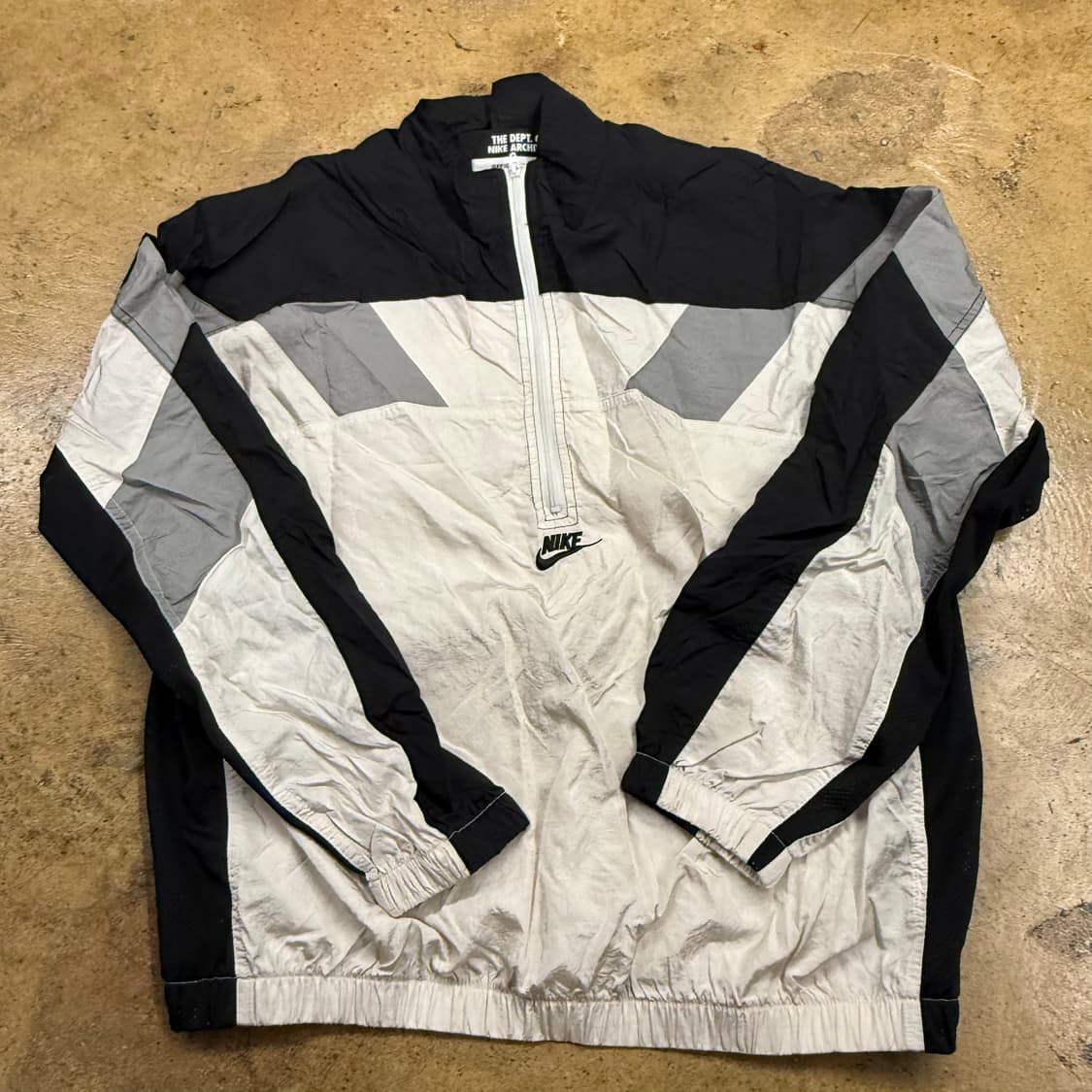 [정품/M] 나이키 아노락 바람막이 블랙 화이트 b8 상품이미지2