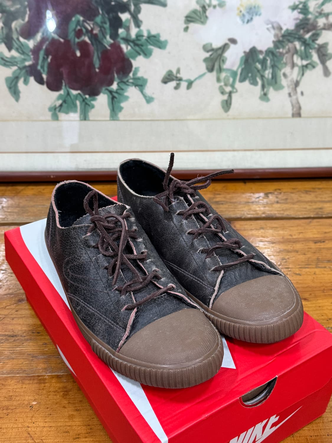 트레통 가죽 스니커즈 사이즈 270 UK8 상품이미지2