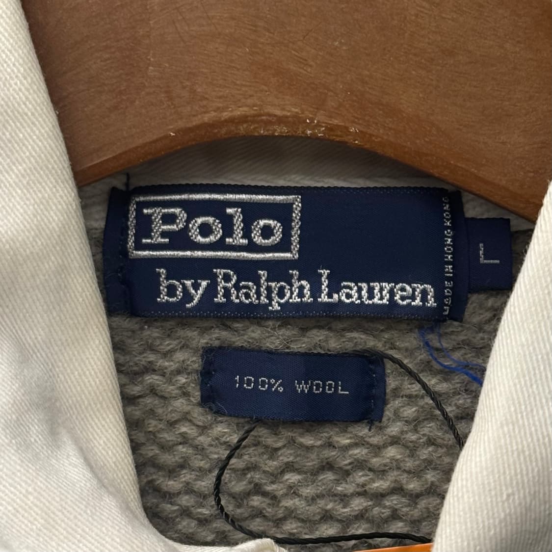 90s 폴로 랄프로렌 헤비 울 클래식 프레피 와펜 럭비 니트 N231 상품이미지6