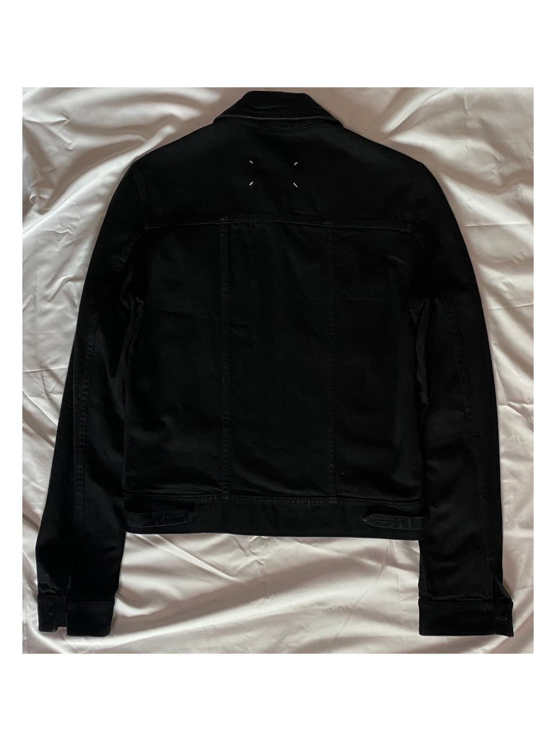 마틴 마르지엘라 백스티치 블랙 데님 자켓 흑청 트러커 블루종 아카이브 상품이미지5