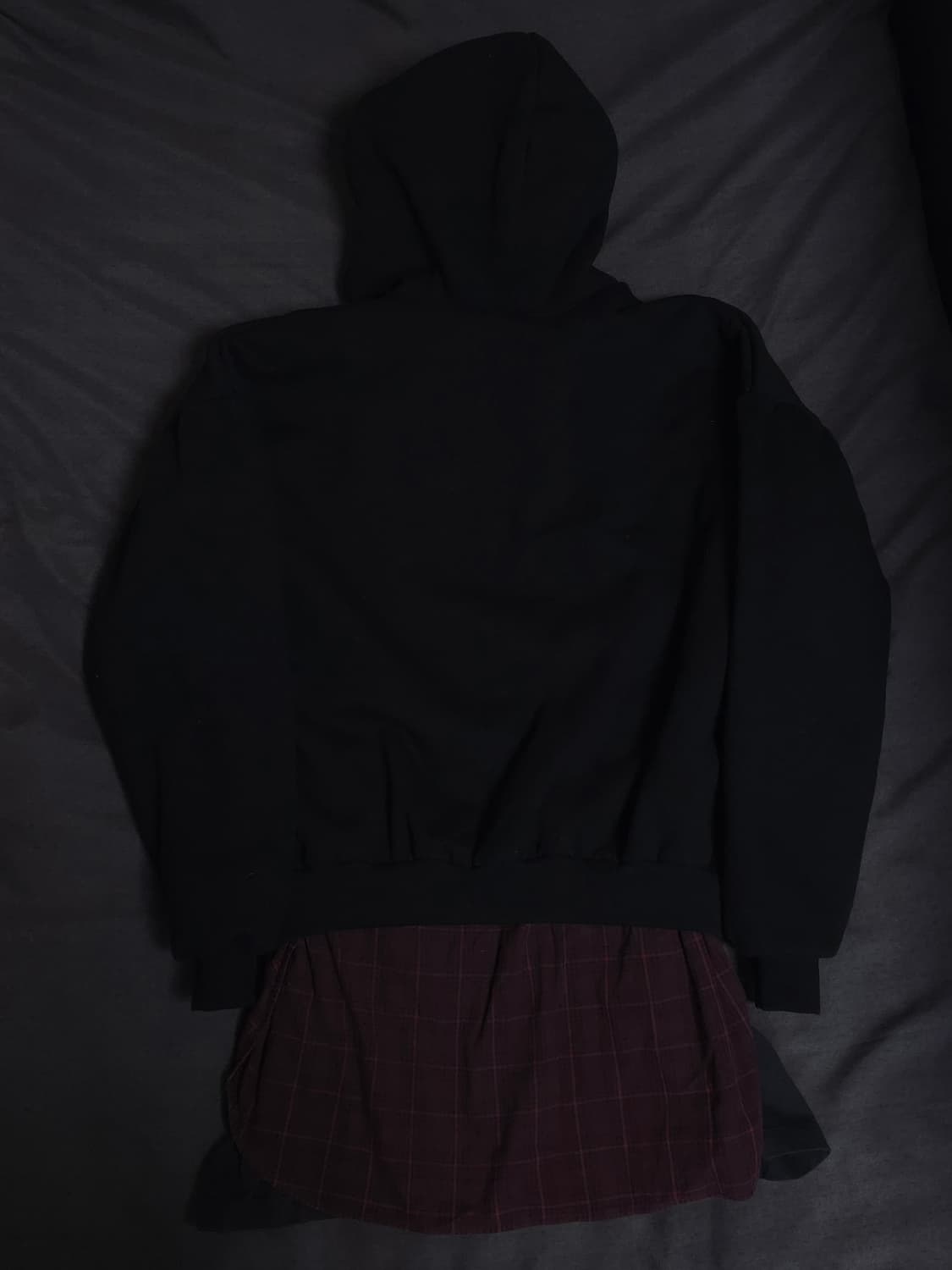 [1] 발렌시아가 유니티 레이어드 오버사이즈 후드집업 블랙 상품이미지3