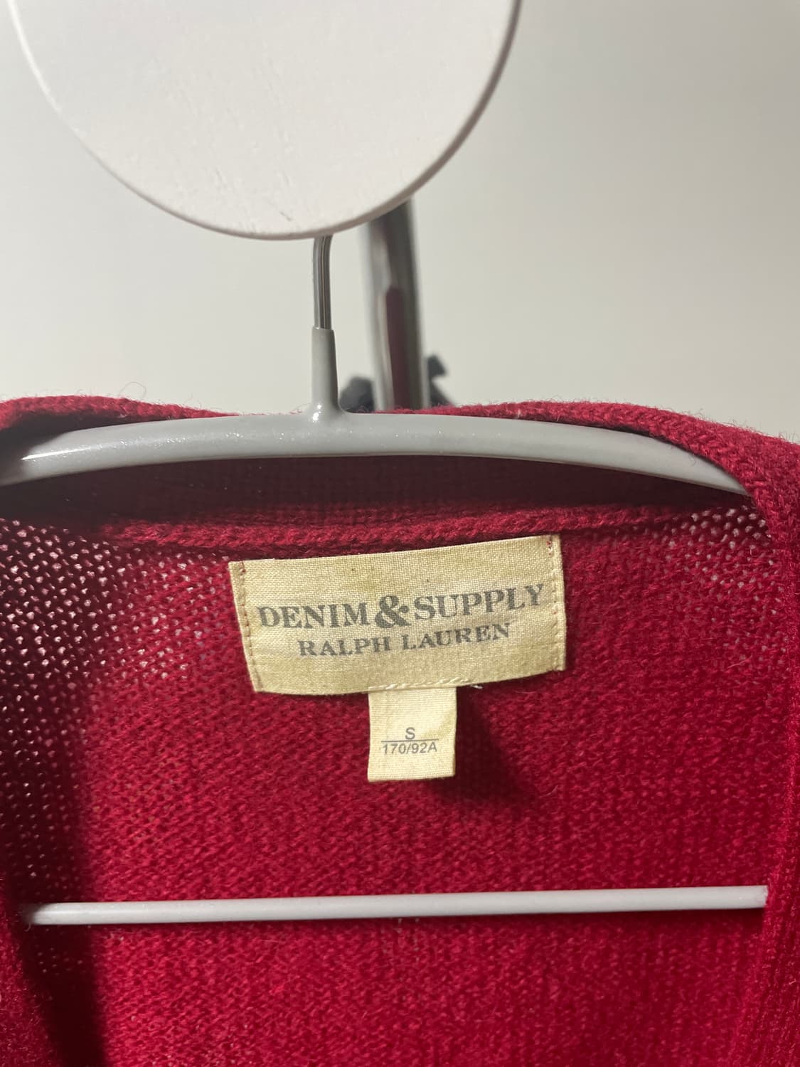 폴로 데님앤서플라이 랄프로렌 레드 패치워크 가디건 상품이미지6