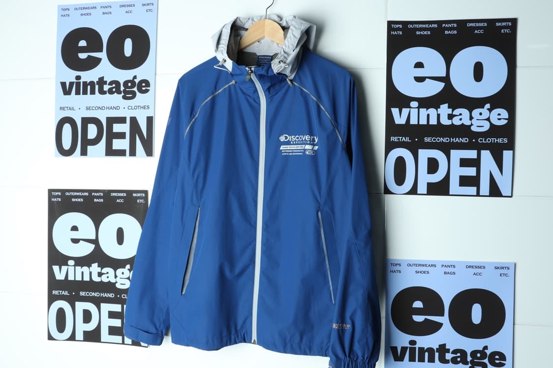 (XL-2XL) 디스커버리 집업 바람막이 점퍼자켓 경량 블루-H30073 상품이미지3