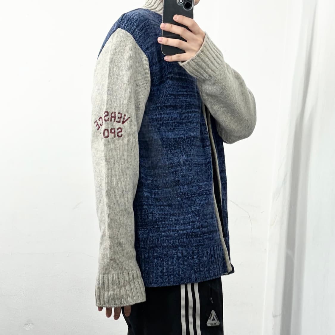 베르사체 스포츠 투웨이 니트 집업 자켓 상품이미지3