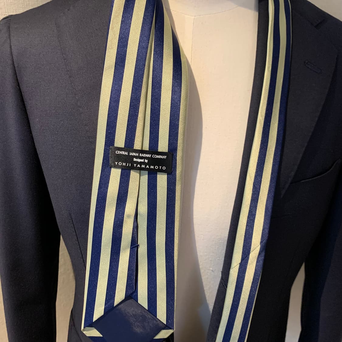 요지야마모토 명품 클래식넥타이 스트라이프 100폴리 8.9cm 상품이미지2