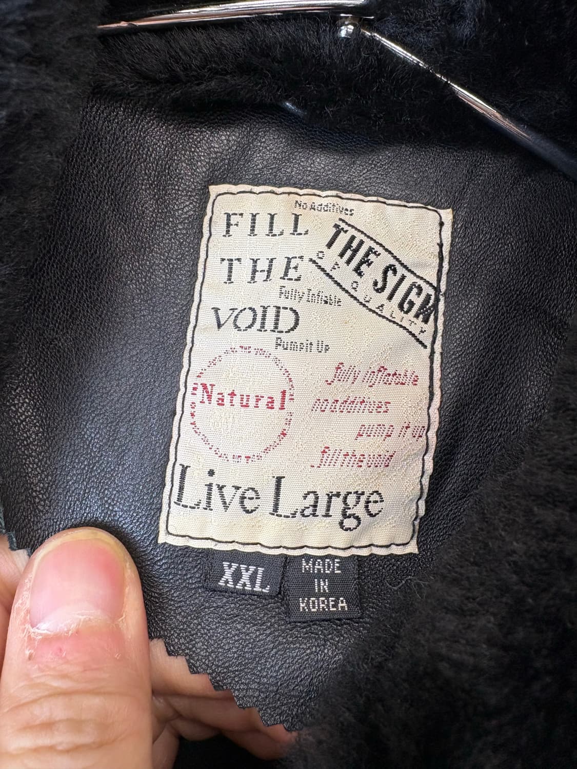 빈티지 양가죽 퍼카라 탈부착 레더 봄버 자켓 상품이미지6