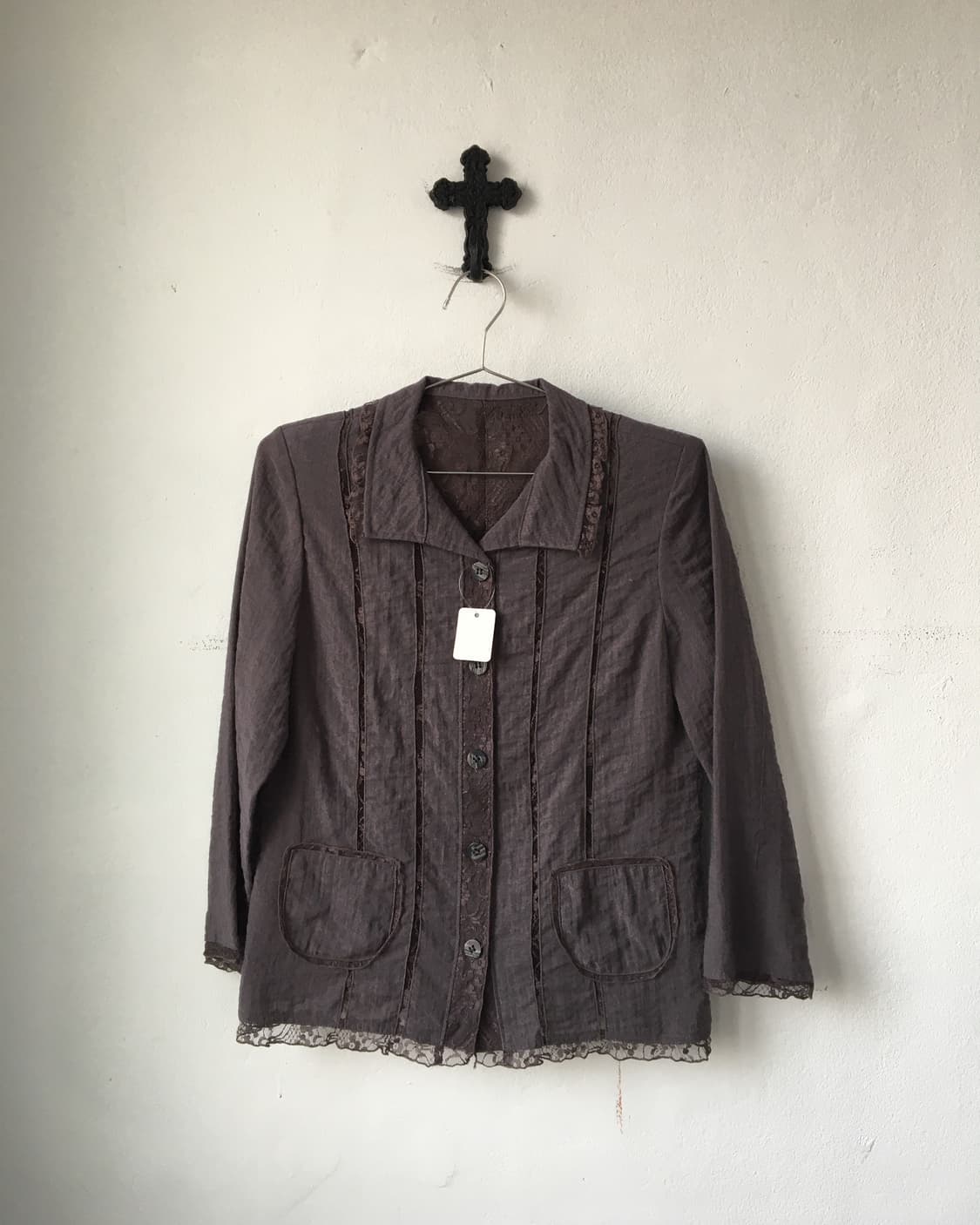 Lace trimming jacket 상품이미지2