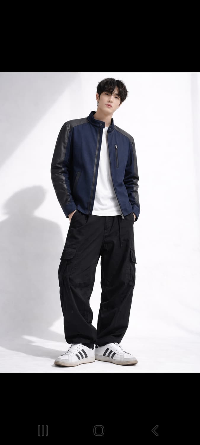 [수]반하트 디 알바자르 가죽배색 자켓(95) 상품이미지1