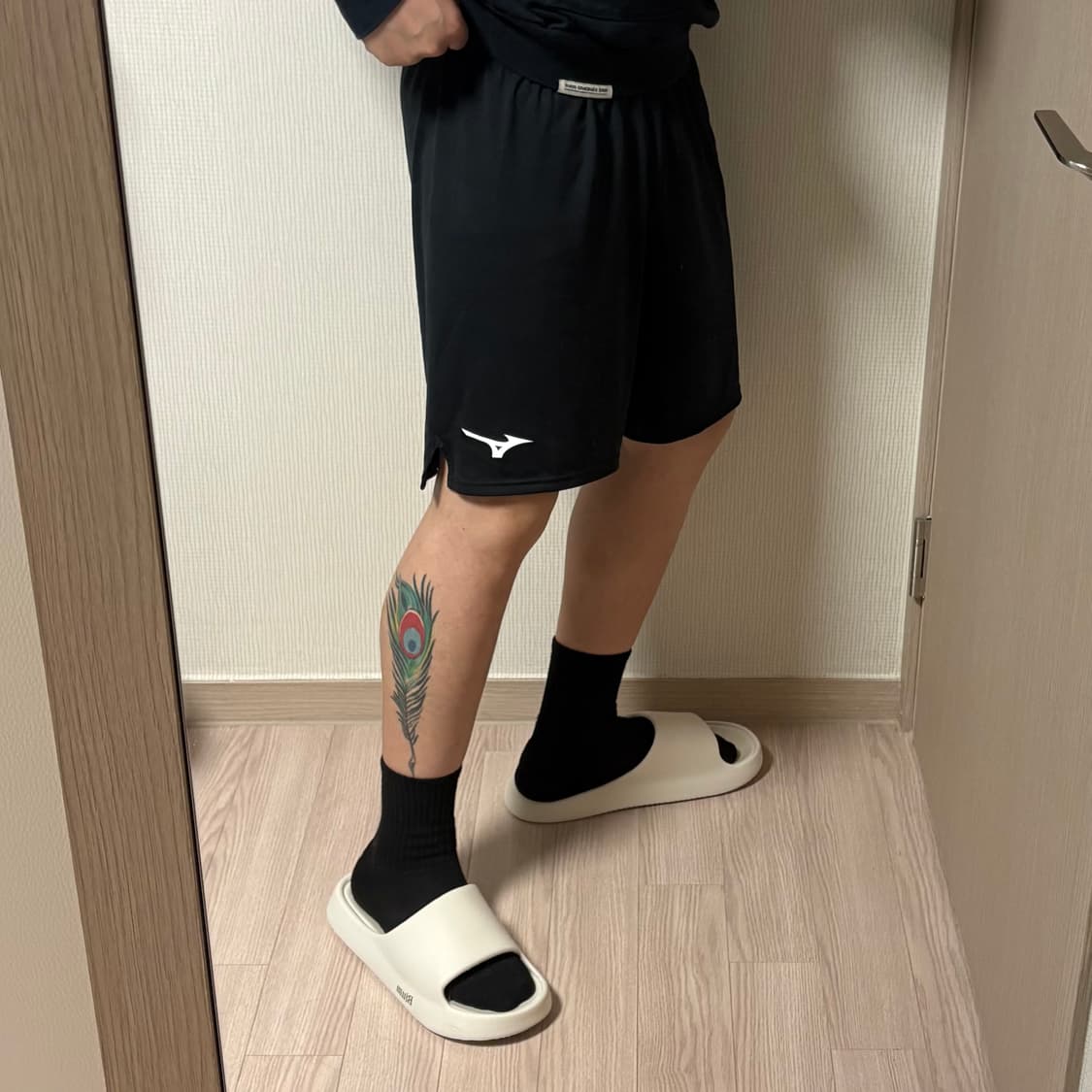 정품 미즈노 블랙 기능성 반바지 쇼츠팬츠 상품이미지1