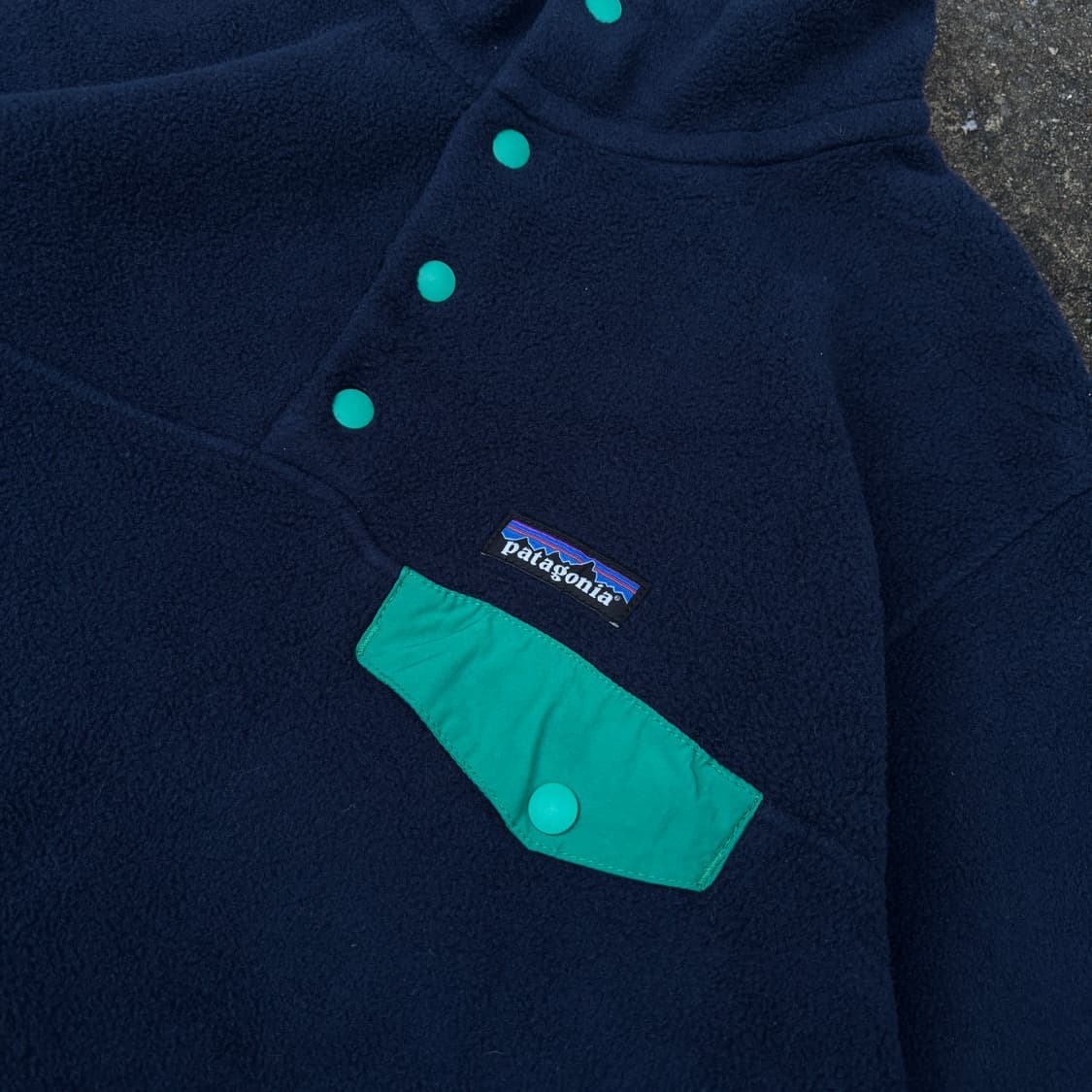 빈티지 파타고니아 네이비&민트 신칠라 플리스 상품이미지2