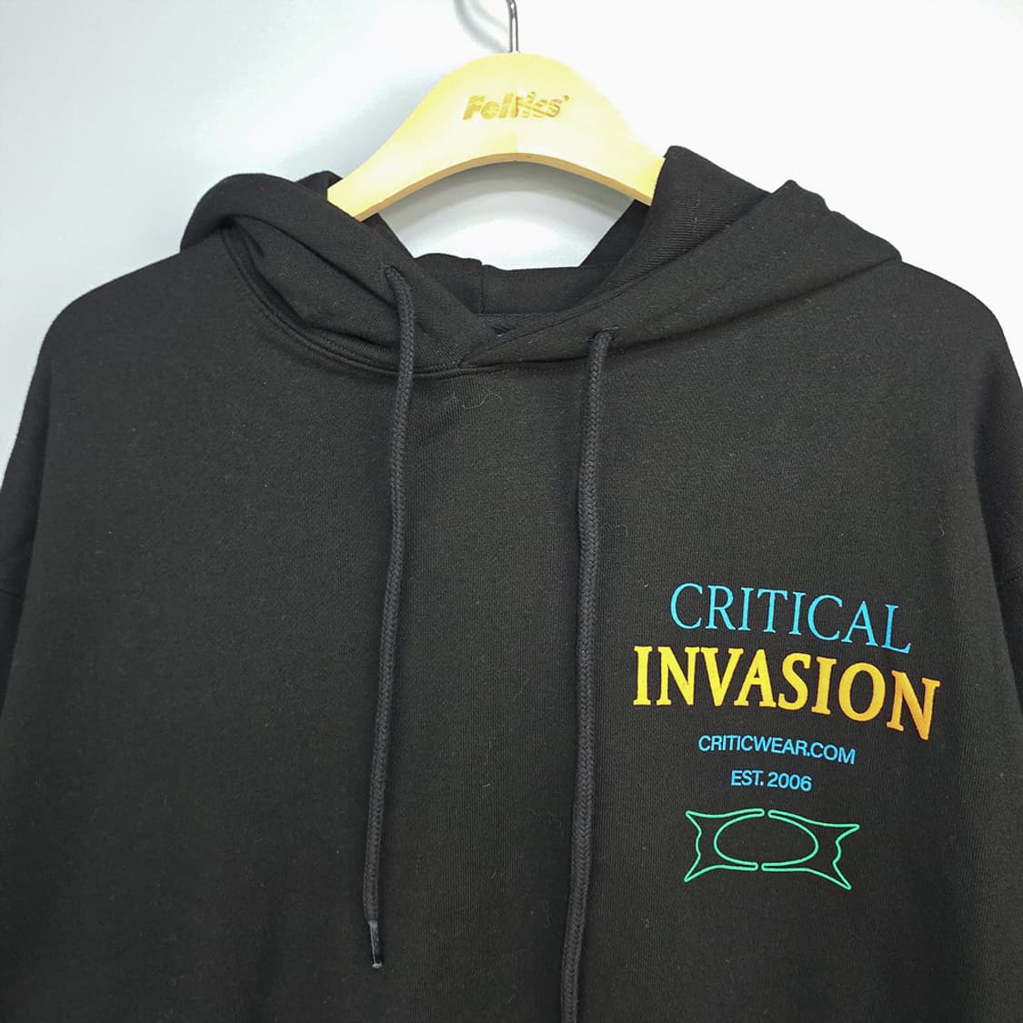 크리틱(CRITIC) 오버핏 프린팅 후드티 M 상품이미지2