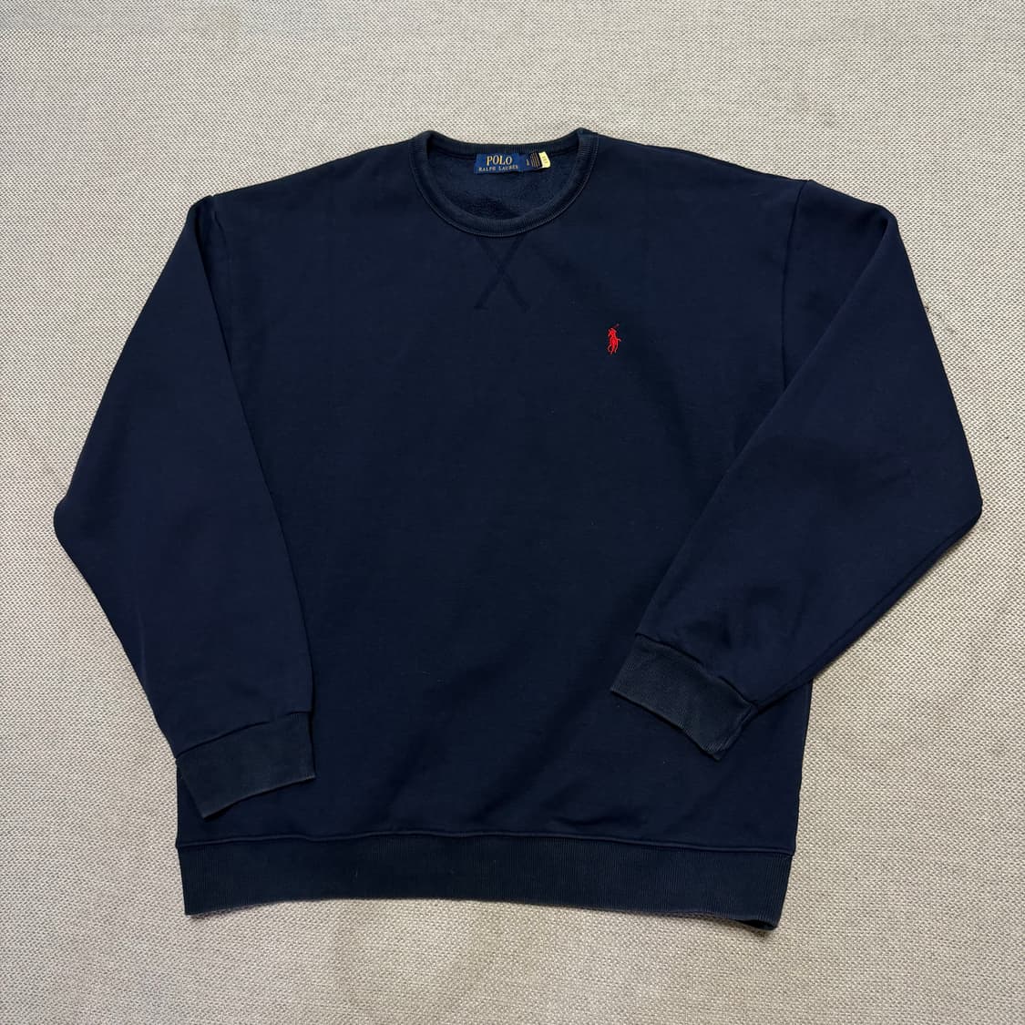 폴로 랄프로렌 기모 네이비 맨투맨 상품이미지1