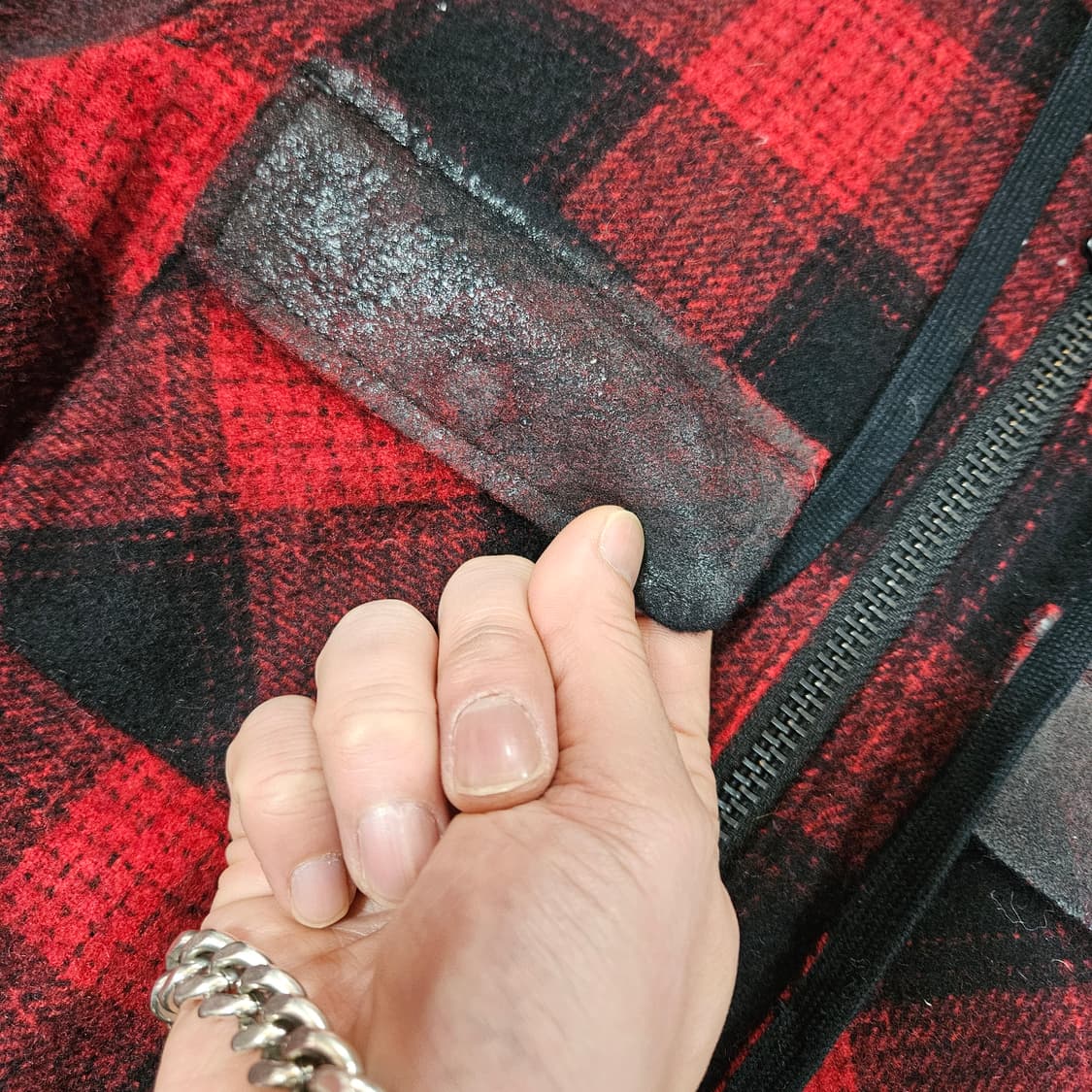 (국내매장) FADTHREE in Japan 체크 패블릭 블럭 울자켓  상품이미지5