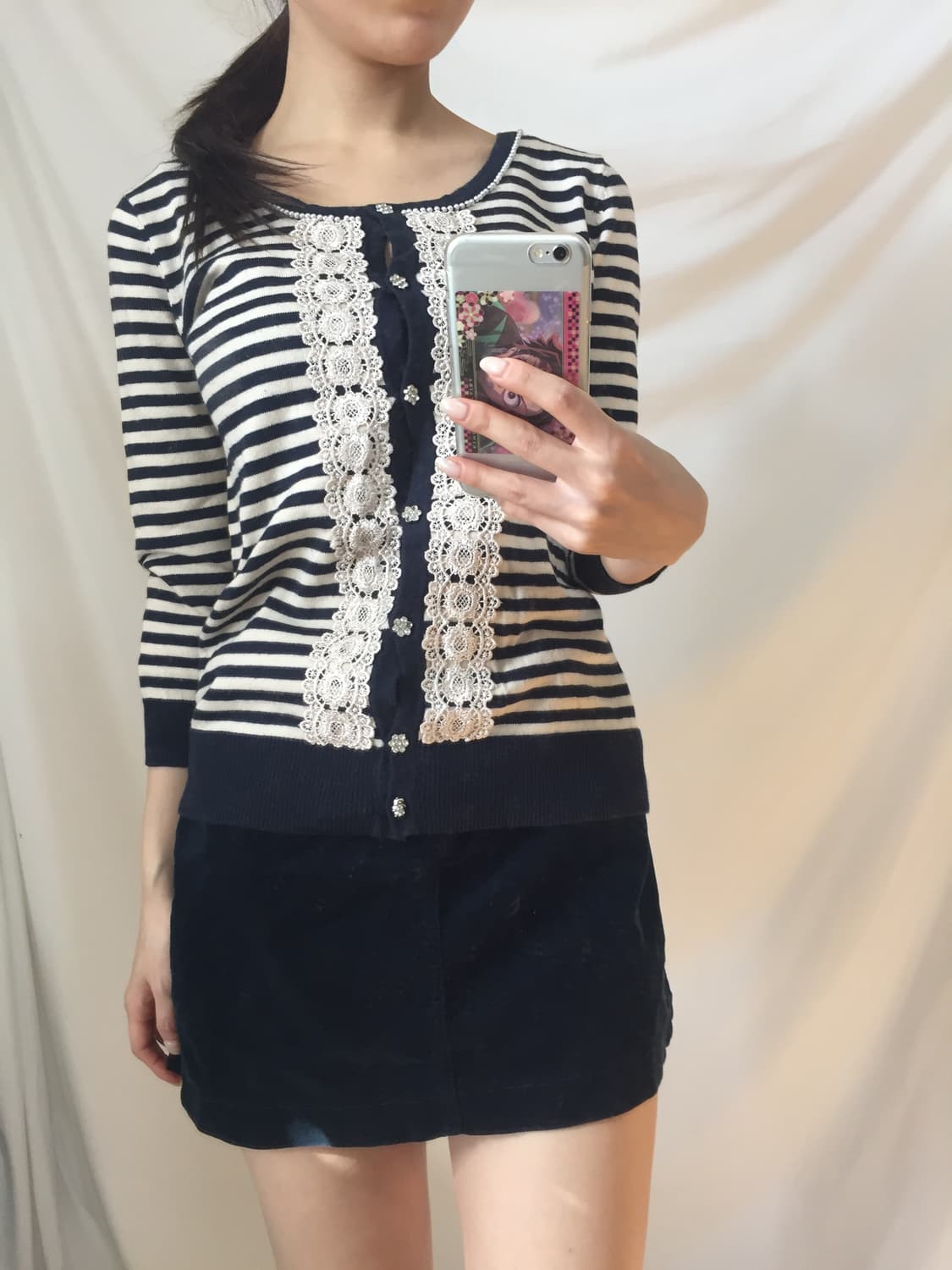 꽃단추 가디건 상품이미지5