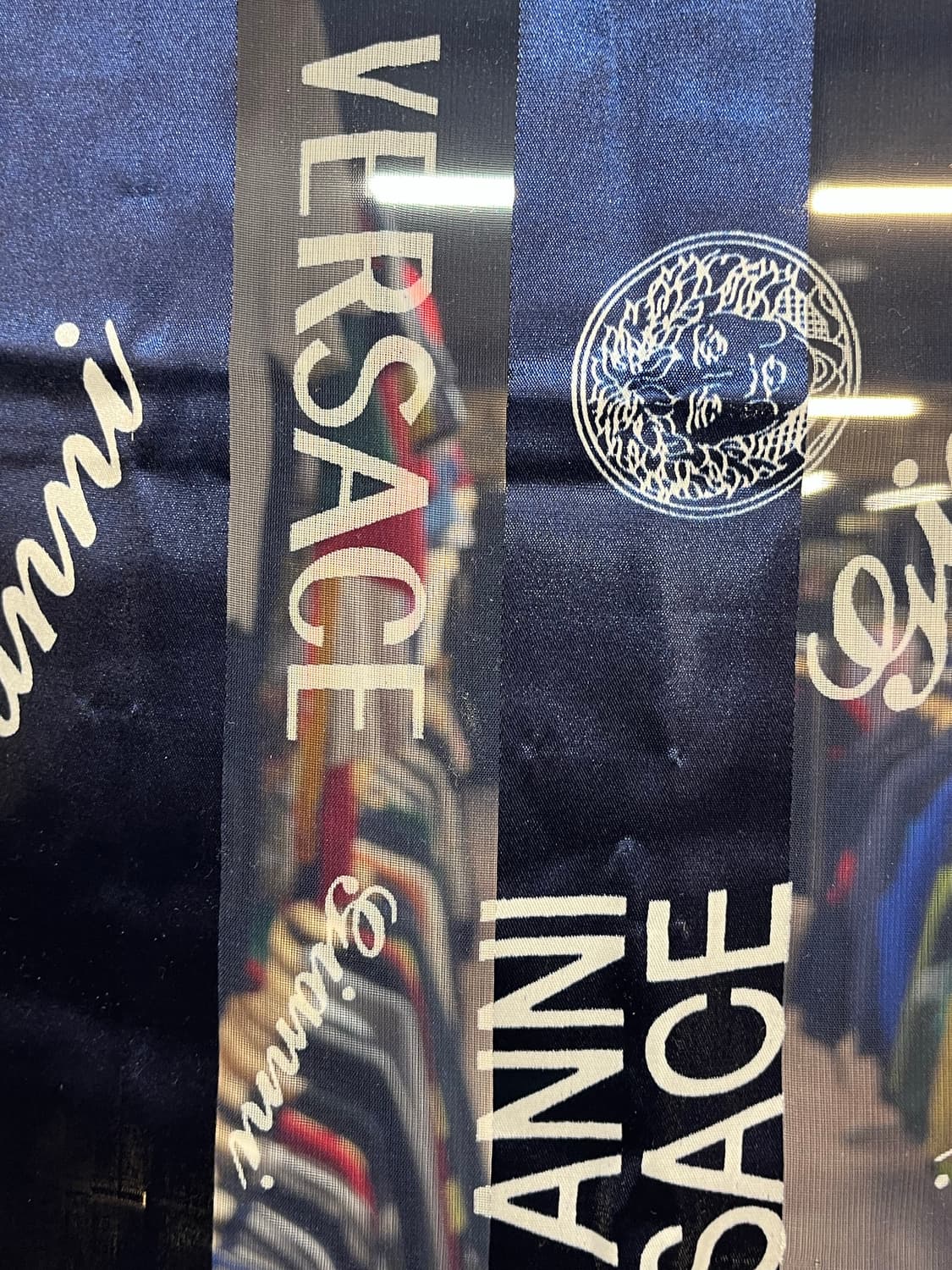 지아니 베르사체 메두사 스카프 네이비 #csz2696 상품이미지7