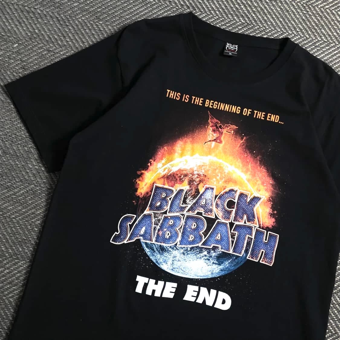 빈티지 USA 블랙 사바스 밴드 반팔 티셔츠o 4977 상품이미지2