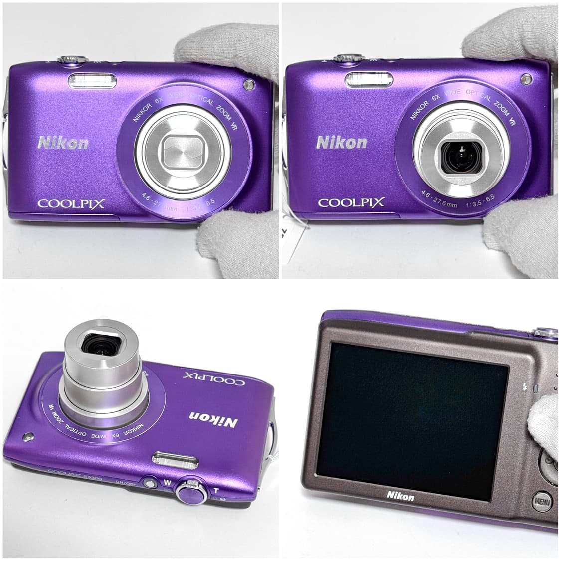 니콘 쿨픽스 S3300 퍼플 빈티지디카 상품이미지4