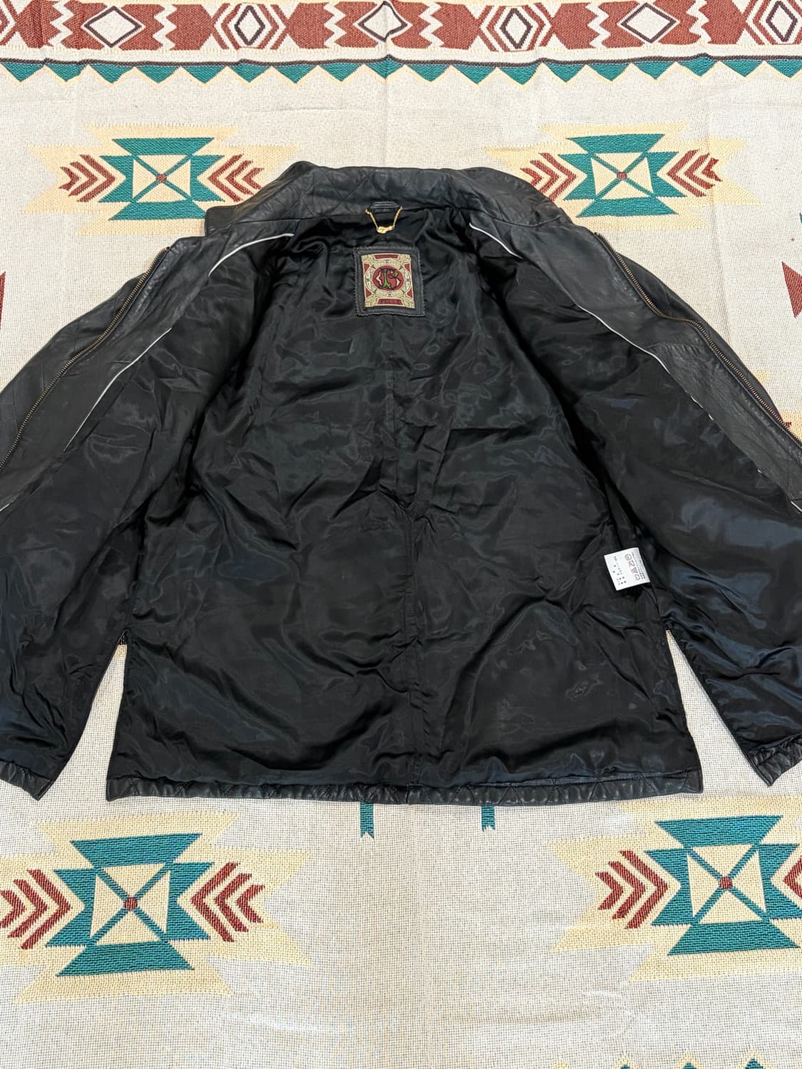 90s 코스모 펠레 올드 레더 카코트 상품이미지4