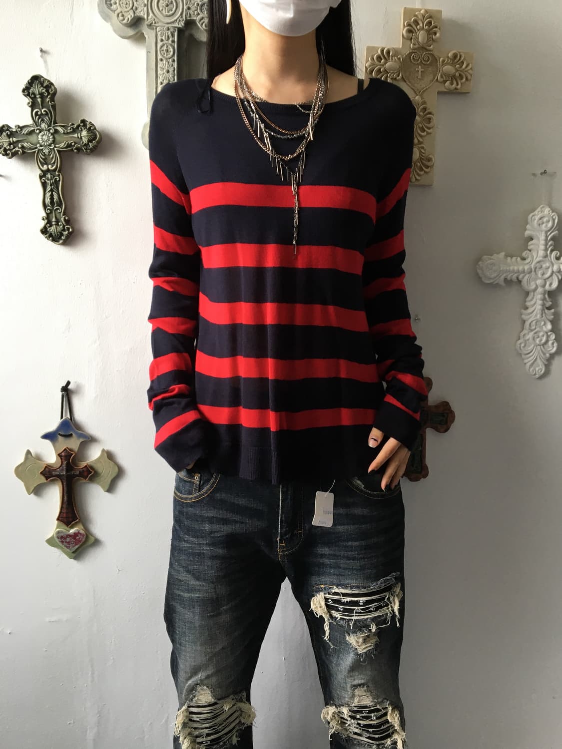 Stripe pattern knit 상품이미지5