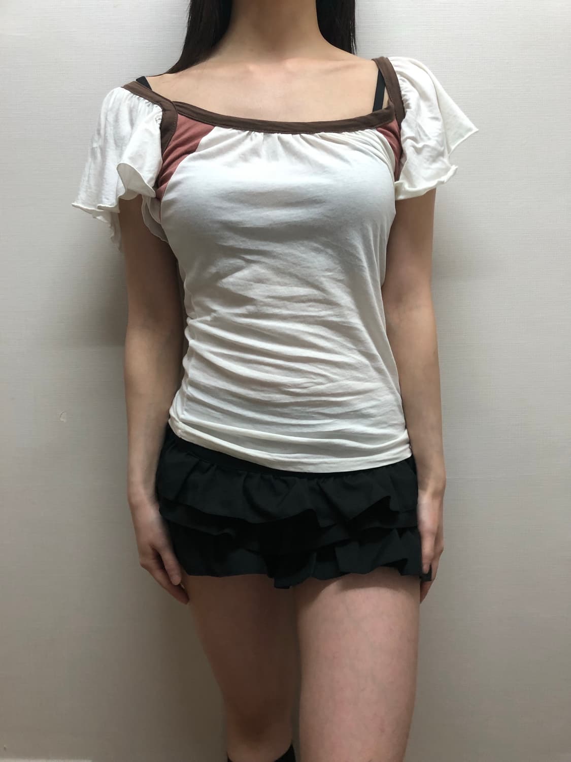 빈티지 화이트 오리엔탈 프릴 탑 상품이미지5
