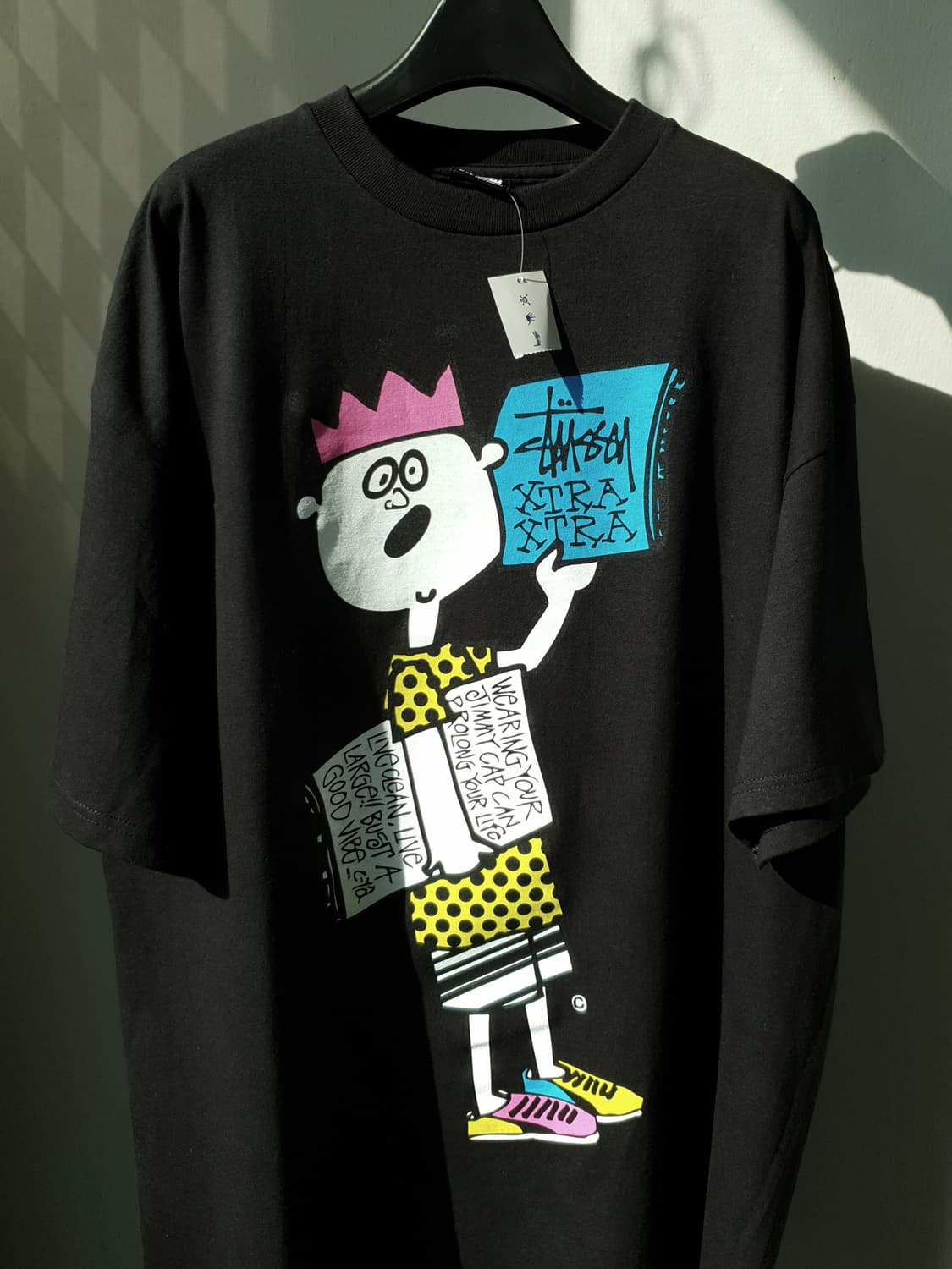 00, 90s STUSSY print tee 상품이미지3