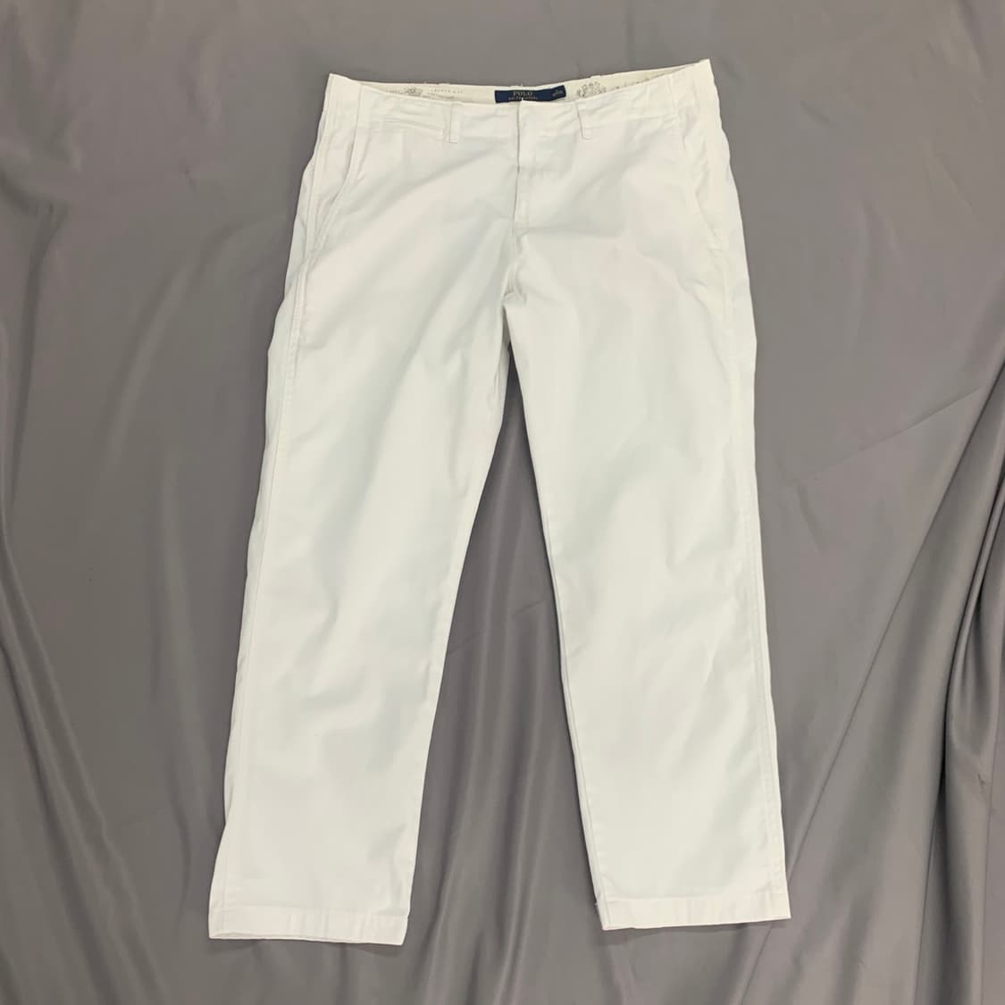 28인치 폴로랄프로렌 퀸 보이프렌드 트윌코튼 크롭 치노팬츠 면바지 상품이미지1