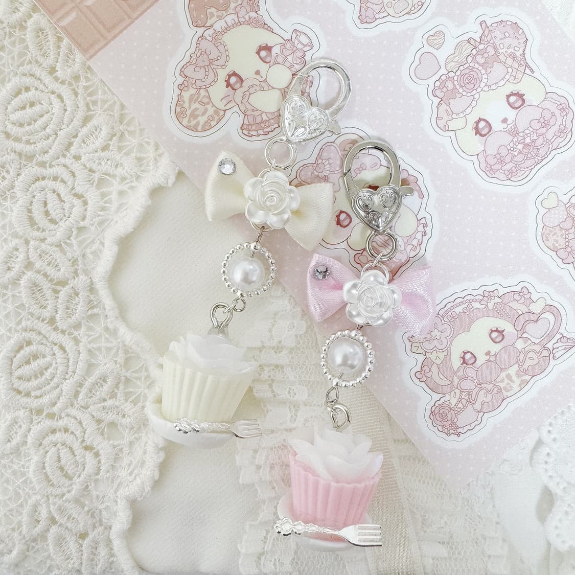 🧁rose cupcake keyring🧁 상품이미지3