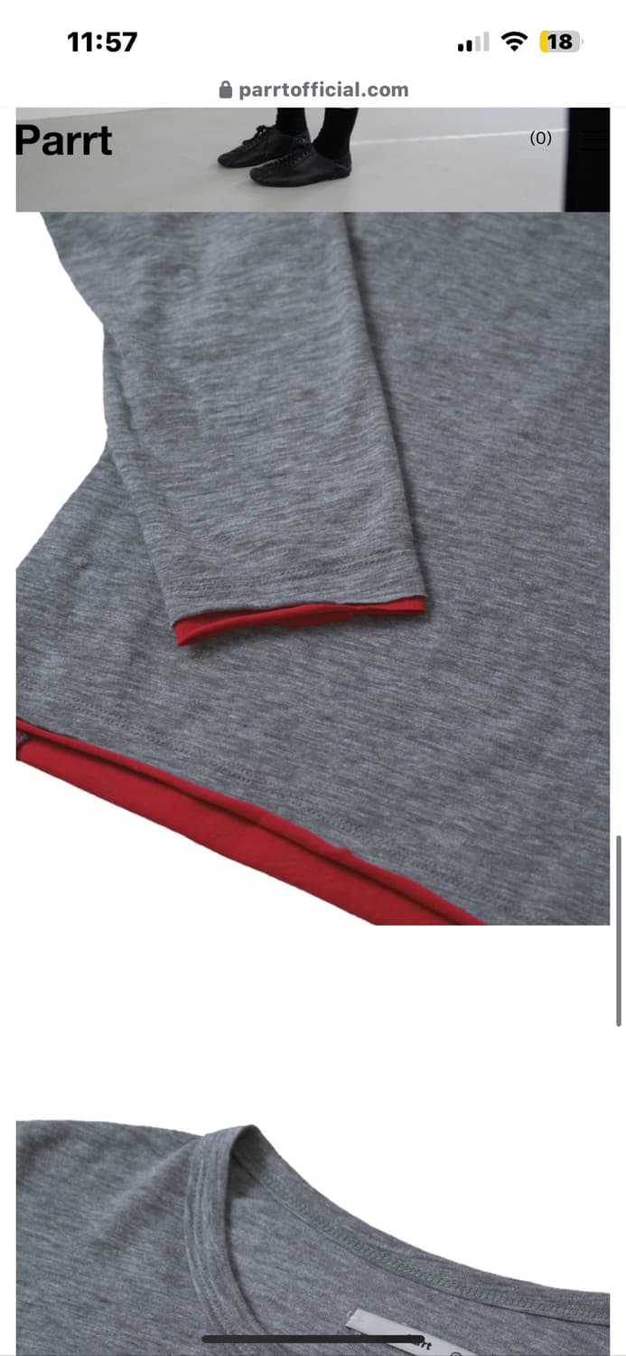 Parrt Cutoff Layered Longsleeve  상품이미지4