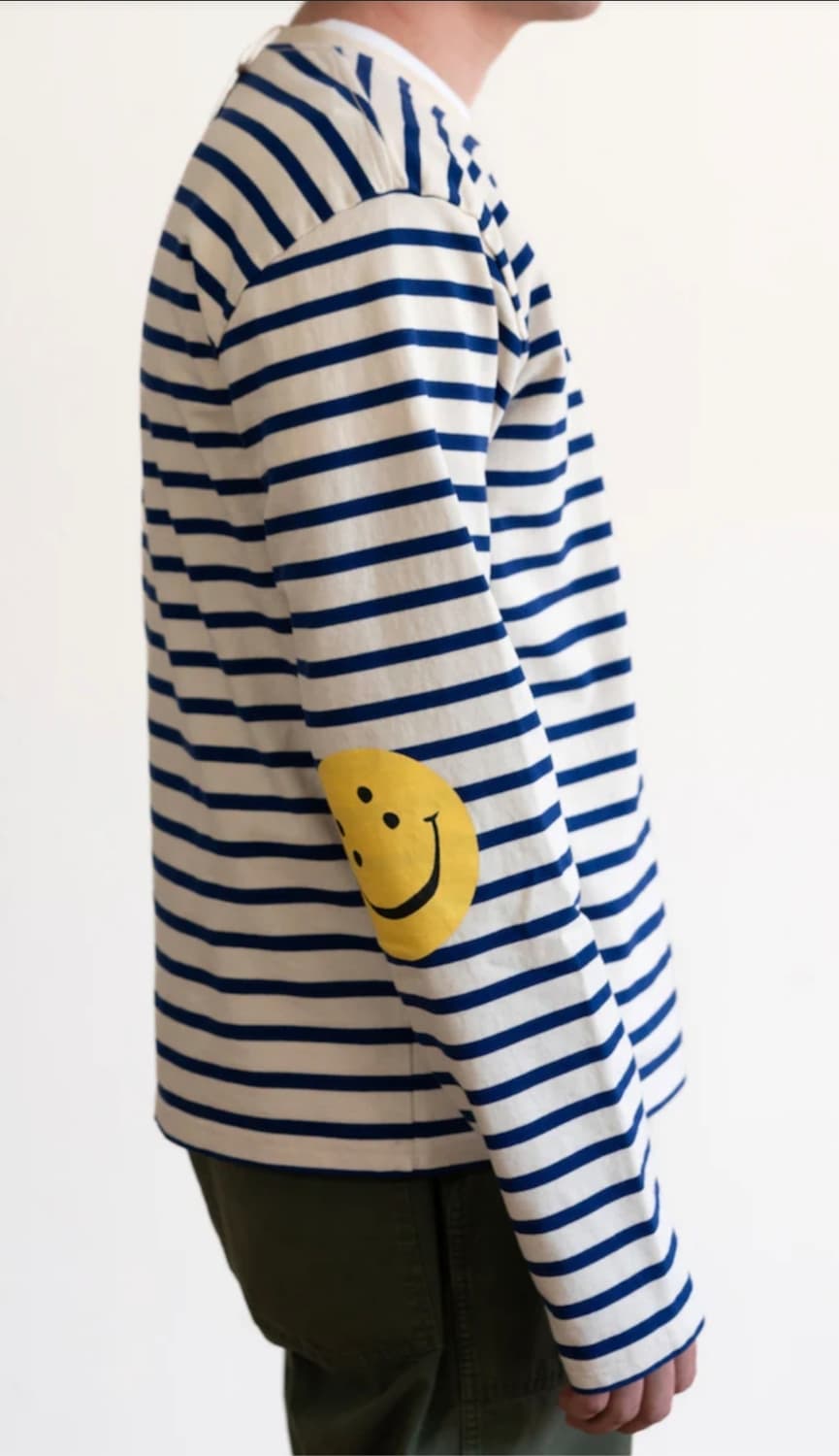 캐피탈 스마일 스트라이프 티셔츠 상품이미지2