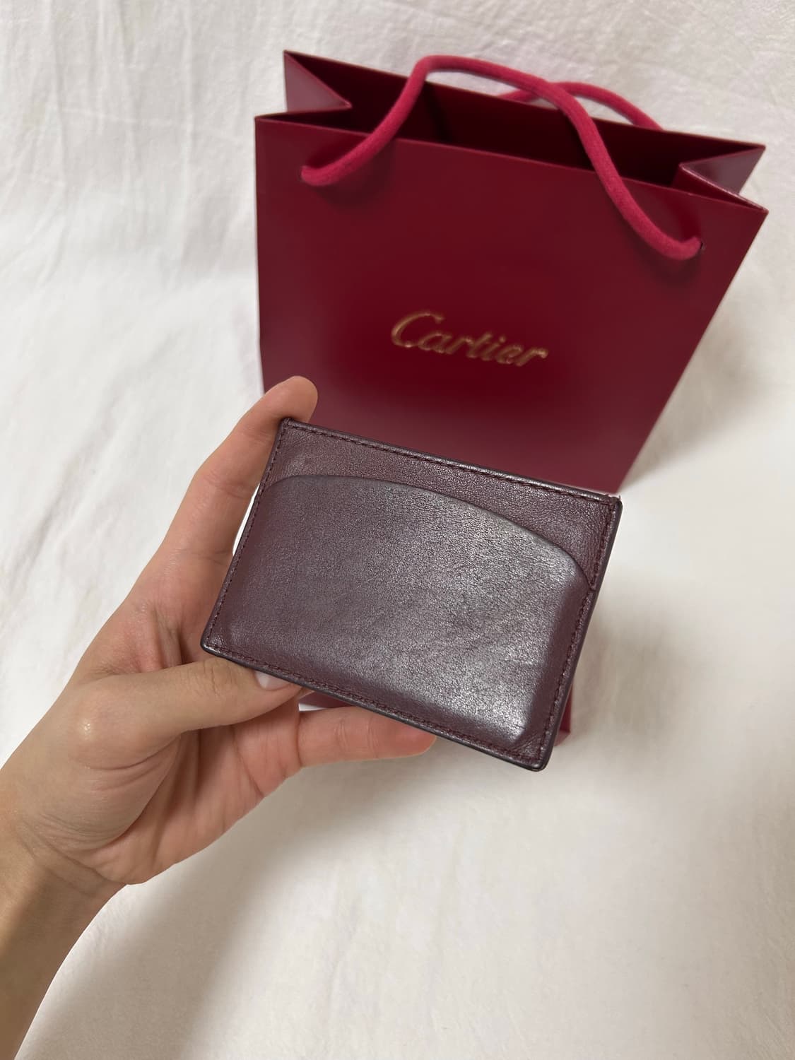 까르띠에 카드지갑 버건디 상품이미지3