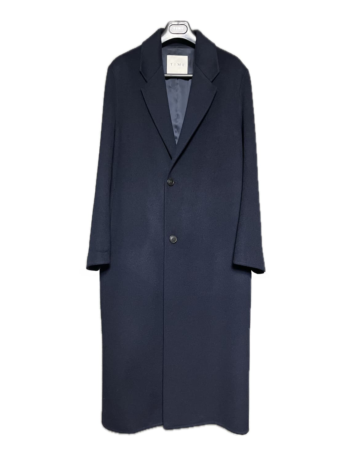 타임옴므 20주년 다크네이비 체스터 벨티드 코트 100사이즈 상품이미지1