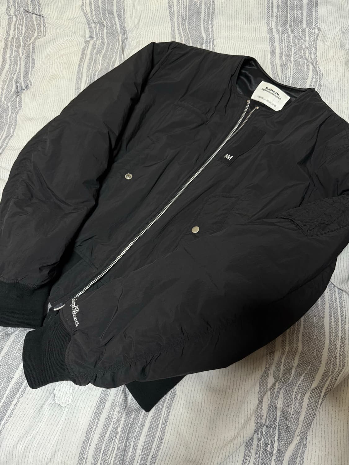 (L) 노매뉴얼 N.C MA-1 블랙 상품이미지3