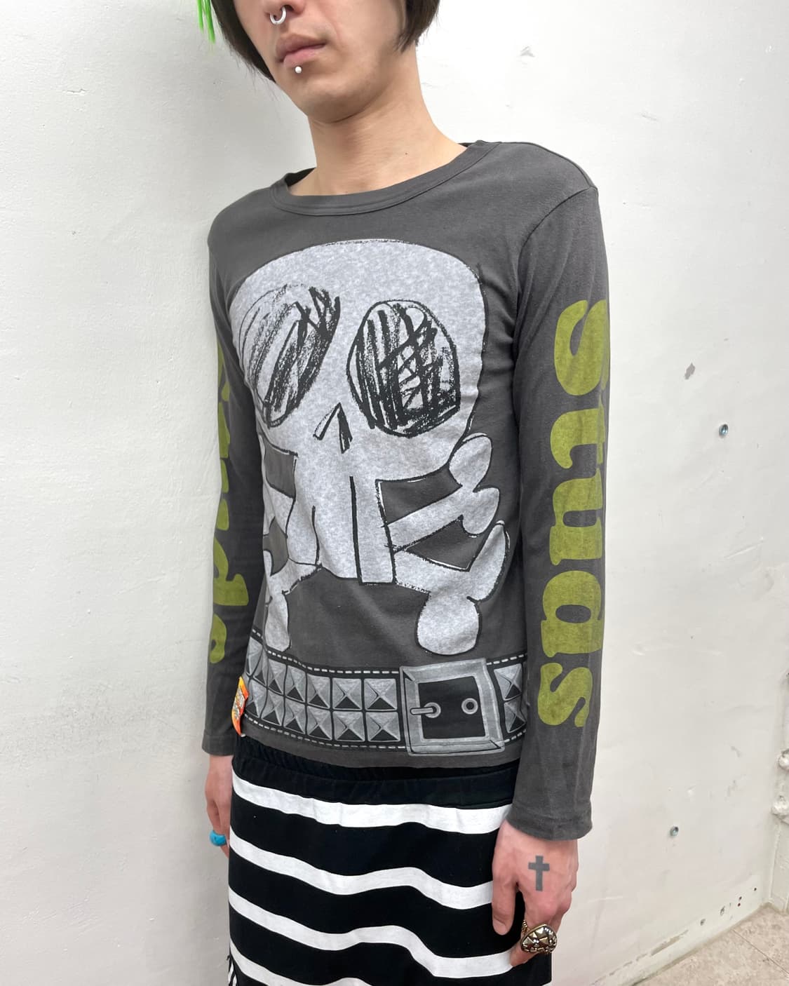 Jam Big Skull Stud Belt T-Shirt 상품이미지4