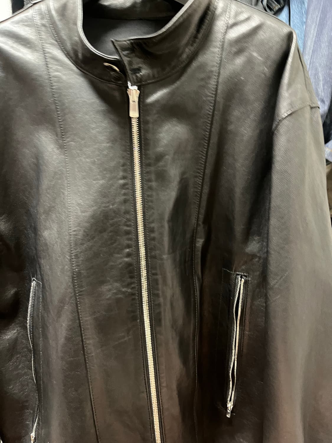 해칭룸 램스킨 레더자켓 3사이즈 상품이미지3