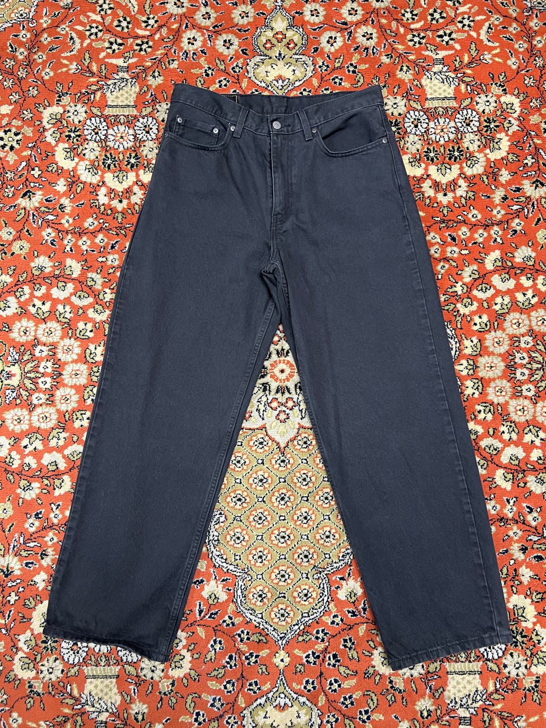 [32] 리바이스 빈티지 578 워시드 블랙 흑청 데님팬츠 상품이미지1