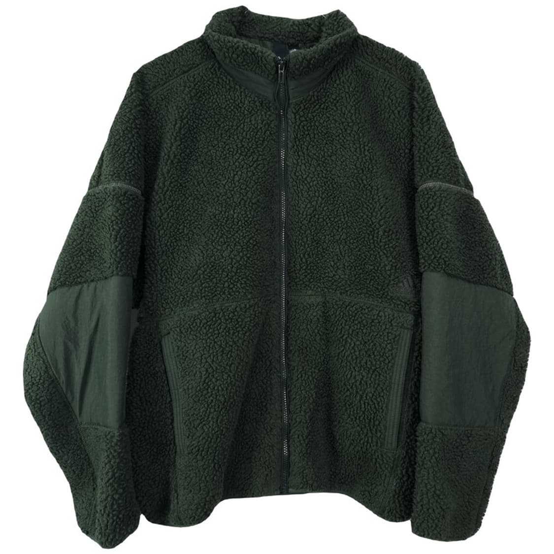 아디다스 오버사이즈 쉐르파 플리스 자켓 딥카키 M18931 상품이미지2