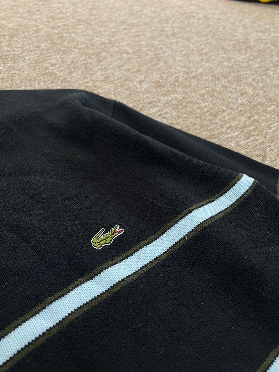 라코스테 스트라이프 울 니트 M 상품이미지3