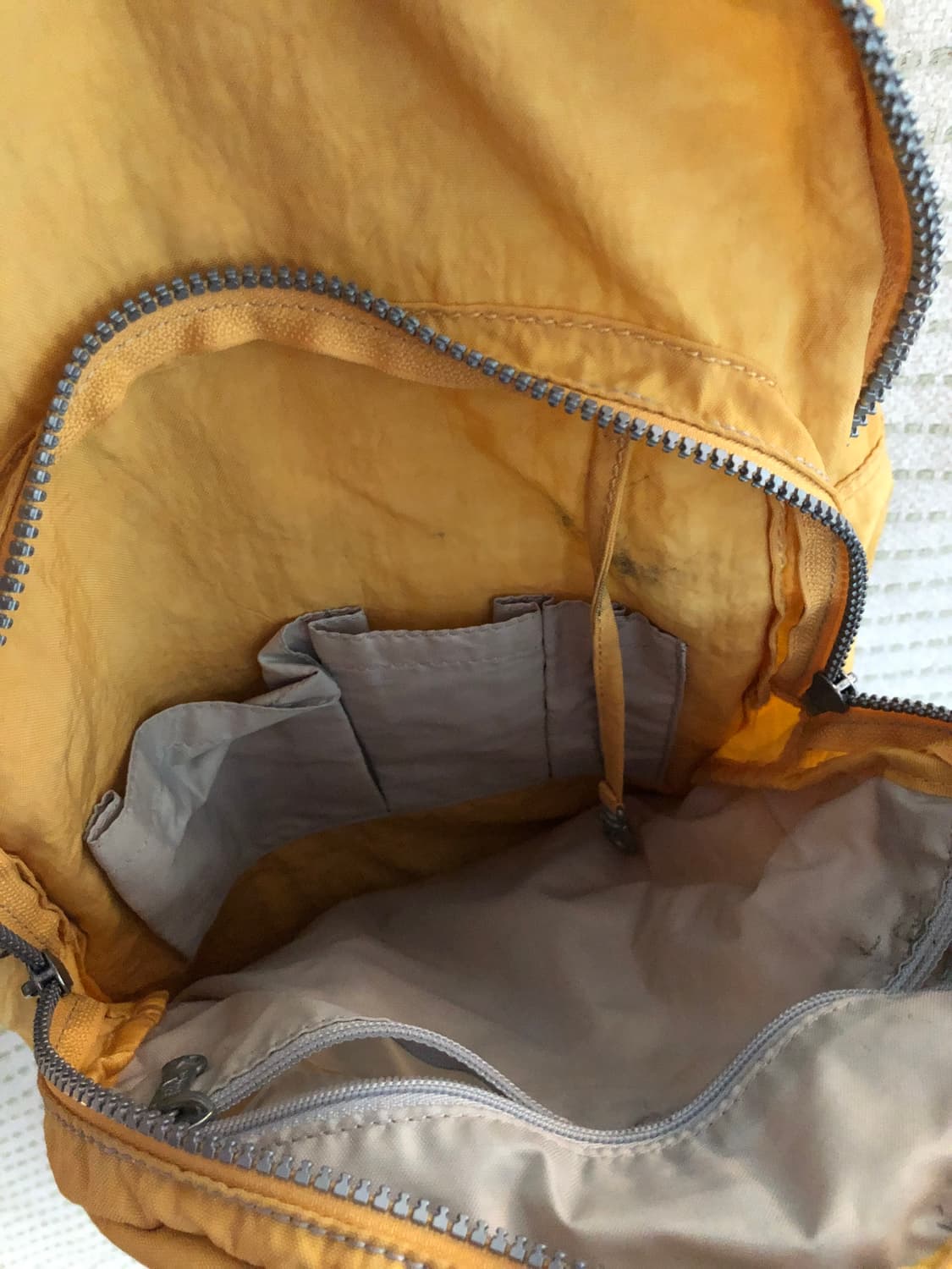 키플링 Y2K 나일론 옐로우 백팩 노트북 가방 상품이미지3