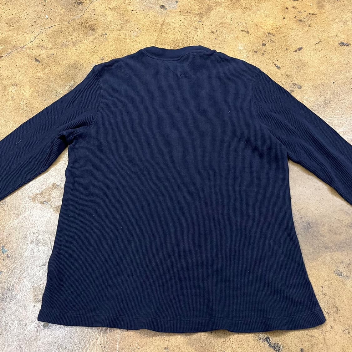 [정품/XXL] 타미 와플 긴팔티셔츠 네이비 b16 상품이미지4